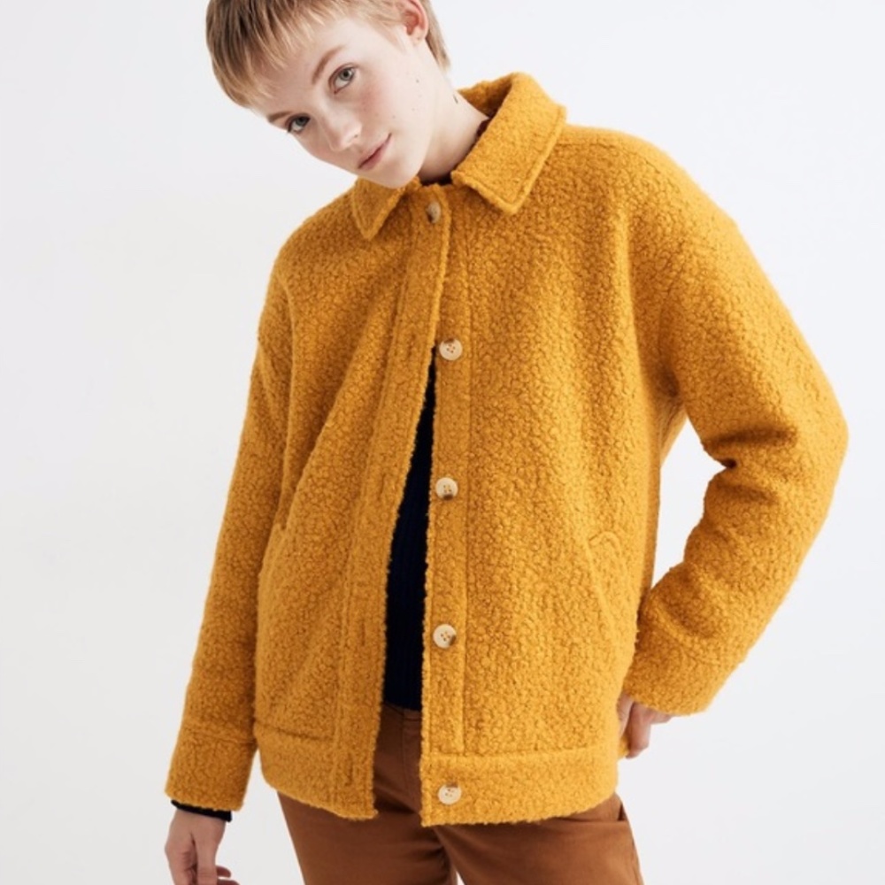 Madewell Boucle Bomber - Yellow